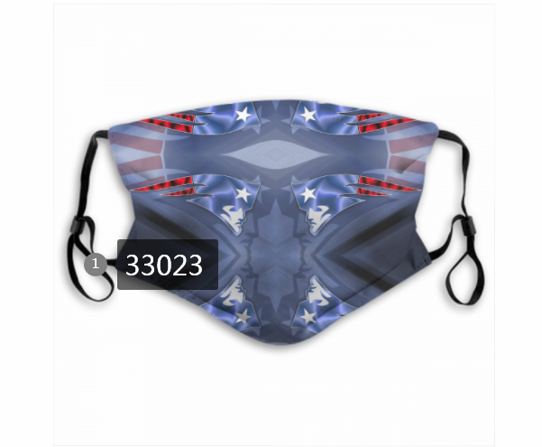 New 2021 NFL New England Patriots #82 Dust mask with filter->nfl dust mask->Sports Accessory